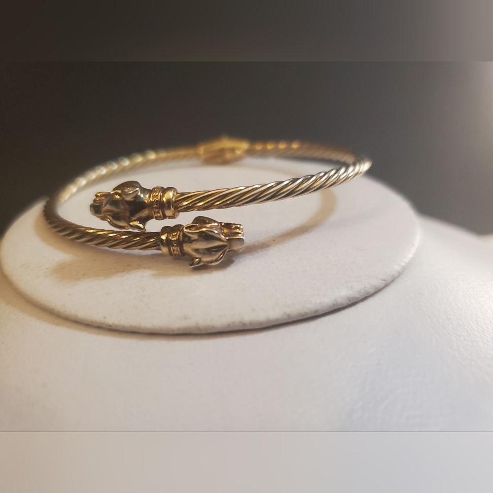 Sterling Silver Tiger Bangle
